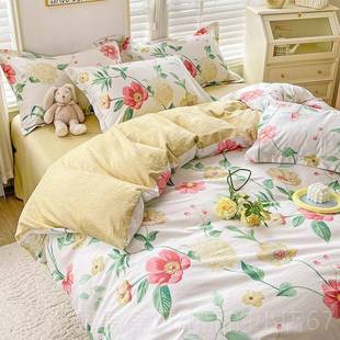 高档被10全棉四件套纯棉套1.8x2米罩180x2000被cm双人2.0x2.3床上