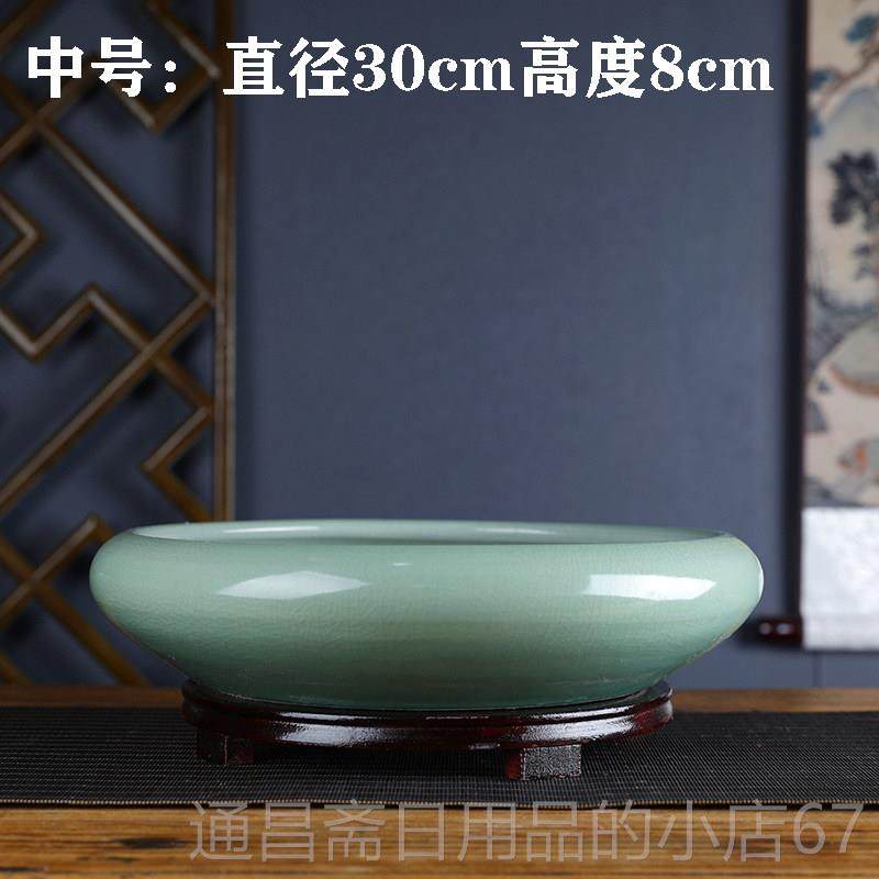 高档德镇陶瓷鱼桌面摆大号招财金鱼乌龟缸盆睡碗缸莲水景仙荷花盆