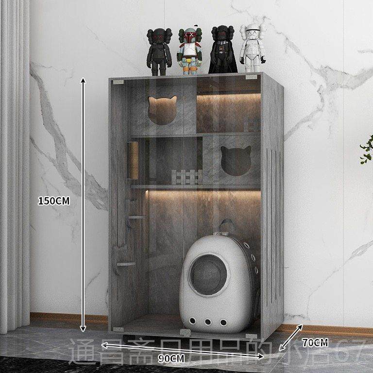 高档实木猫别电可放动猫墅砂盆家用室专用超内大自由空间猫窝猫屋,宠物/宠物食品及用品,狗笼子,淘宝优惠券,粉丝福利购,淘宝优惠卷