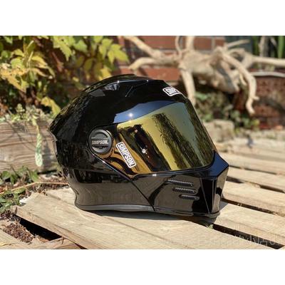 高档现货SIMPSON辛普森全揭面盔碳纤哈雷风匪帮头盔格印第安D维S