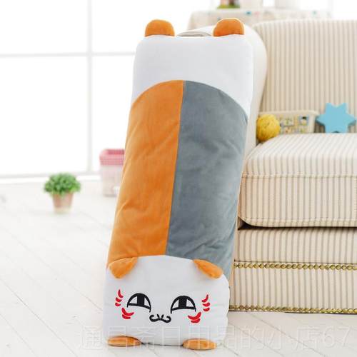 高档夏友目人帐咪老师猫长条抱枕毛绒玩具公仔睡双人枕头靠觉垫可