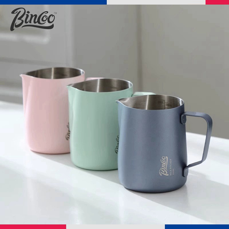 Bincoo专业咖啡拉花杯不锈钢内刻度拿铁拉花缸意式打奶缸奶泡杯