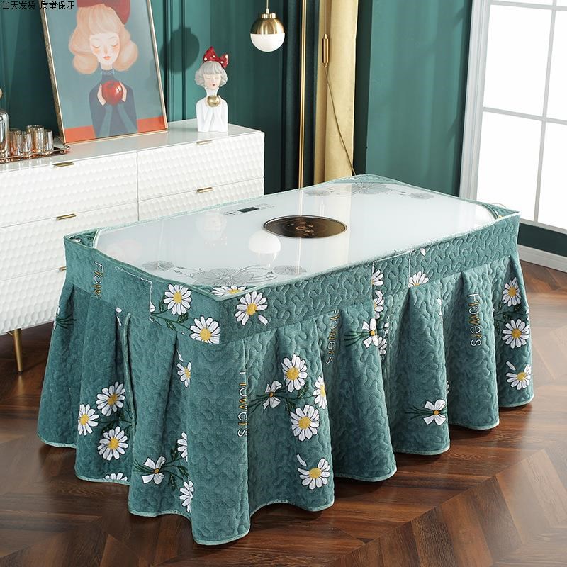 长方形烤火桌罩桌布罩桌罩取暖桌电炉罩茶几电暖炉裙摆款定制