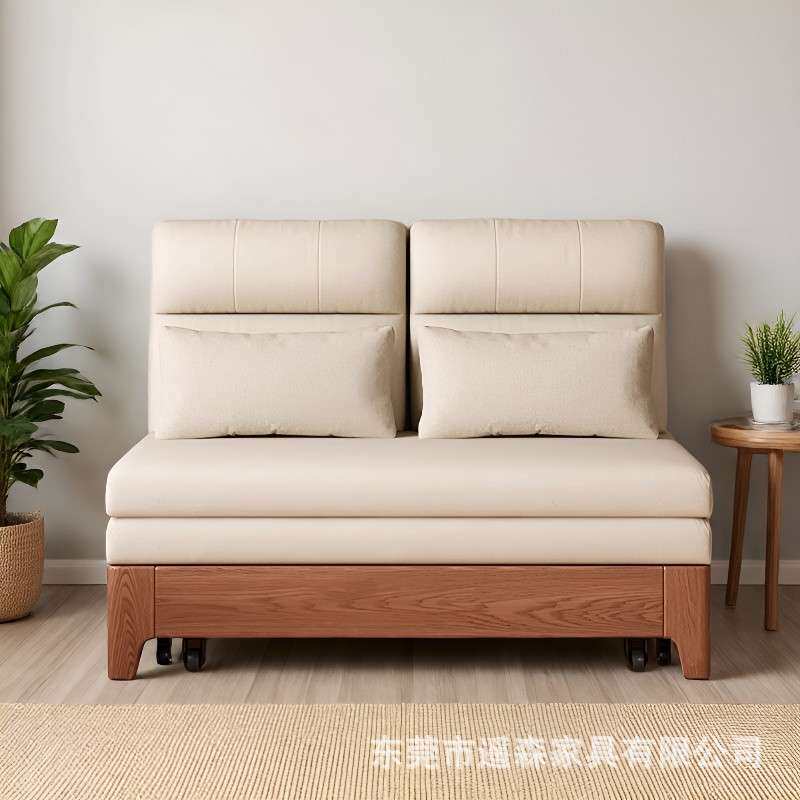 沙发床一体两用书房双人1.2米小户型家用简易1米5实木折叠沙发床
