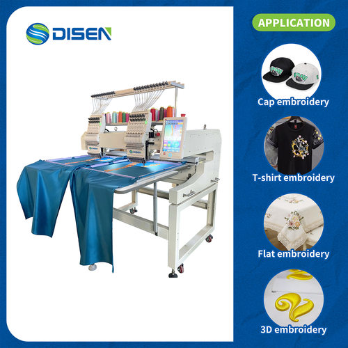 Customized 2 Head Digital Fully Automatic Embroidery Machine