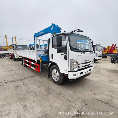 随车吊价格6吨5吨五十铃随车起重运输车厂家KV100ISUZU