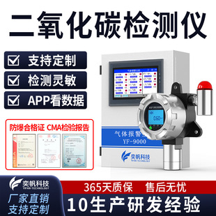 奕帆定制二氧化碳检测仪 环境温湿度co2检测仪二氧化碳浓度探测器