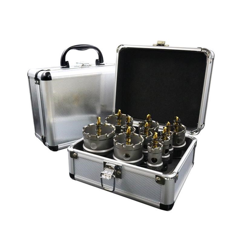 硬质合金不锈钢开孔器装10件件金属铁板钢板铝合金打孔钻