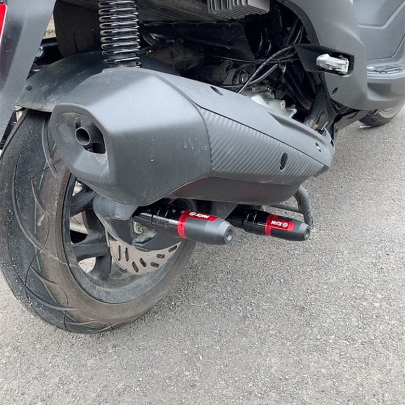 适用三阳九妹夫JOYMXF300 改装排气管后轮棒胶 发动机保护杆