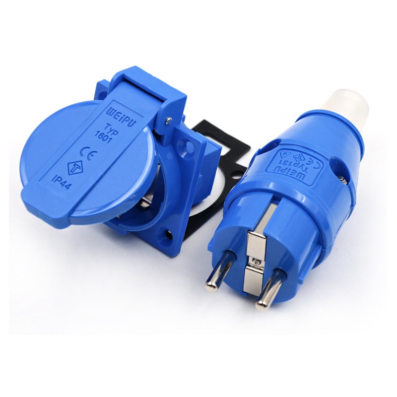 威浦WEIPU工业连接器TYP1欧式插头插座101用单相T型多功能座