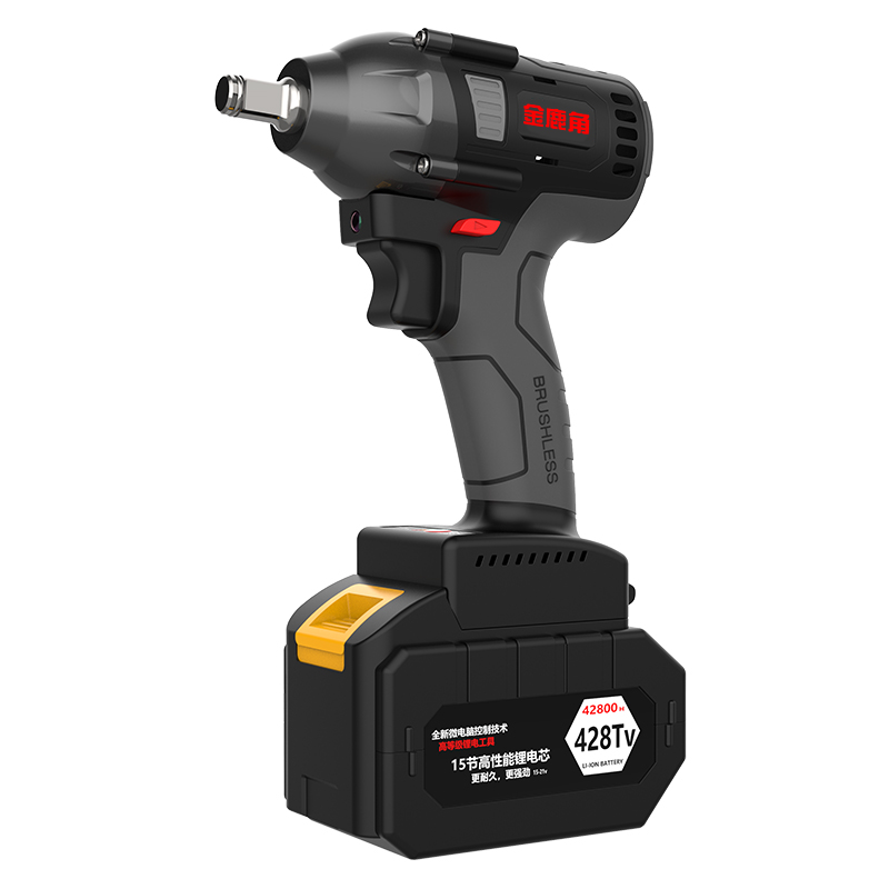 金鹿角冲击无刷电动扳手大扭力板锂电汽修架子工充电强力筒风炮