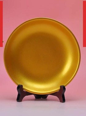 复古铜光盘子摆件铜盘摆件家居装饰