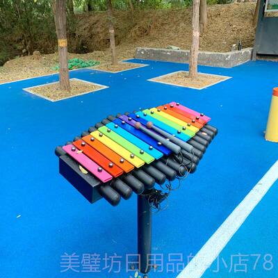 高档幼园墙面墙敲力击乐器音乐公园打击乐儿器组合户外无动游乐设
