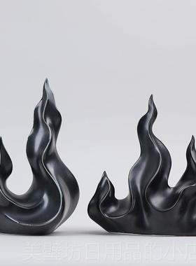 高档红色火属性火陶焰瓷摆件招财办饰关公室玄家居装品工艺品乔迁