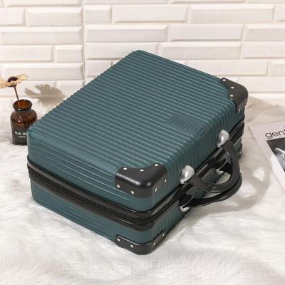 高档14寸寸复古手提化箱包女15小行李妆箱大容型量16旅行密码皮箱