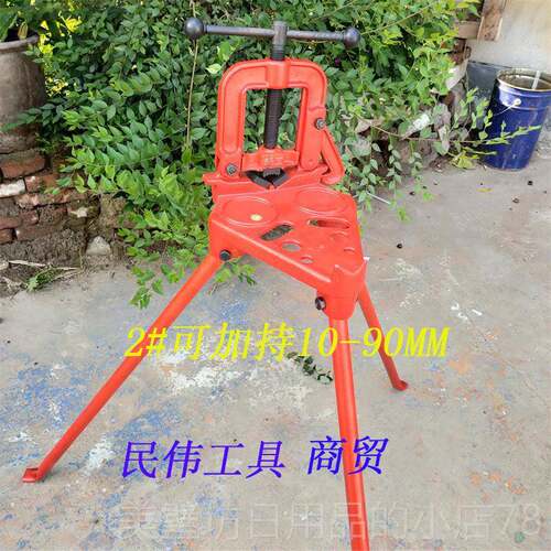 高档新工钳加重型管子台虎钳压力钳台龙门龙门镀锌管道工钳具钳架
