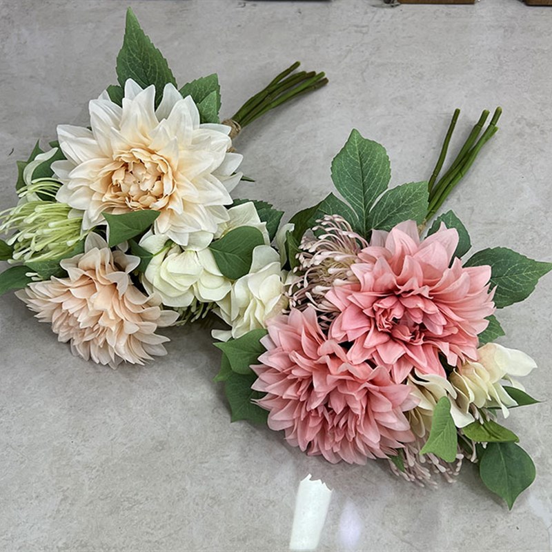 仿真花绣球芍药花组合假花摆设客厅家居摆件插花艺桌面会场装饰花