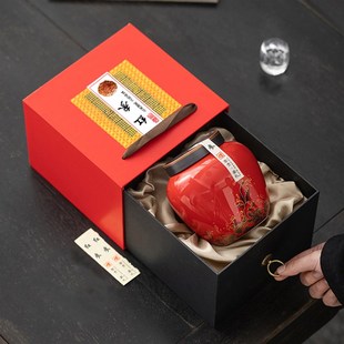 新款红参包装空礼盒单罐高丽参礼品盒黄芪包装黄精礼盒密封罐定制