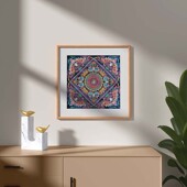 饰画文创背包加工布料铺料 民族服饰绣片DIY装 广西壮族特色装 饰品