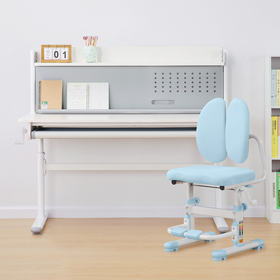 儿童学习桌可升降写字桌小学生作业桌子家用实木书桌课桌椅子套装