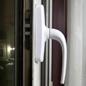 门窗传动执手外平推窗户把手内开内倒断桥铝合金拉手转动双向锁柄