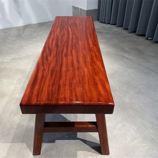 小巴花红塔利长条凳实木长板凳大板桌配套红木长凳子宽30厚5高45