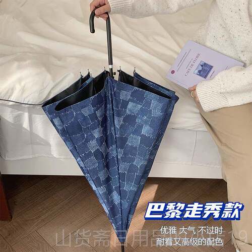 高档msho走秀款~禁系复欲古雨伞自晴雨防两用太阳动伞防晒紫外线