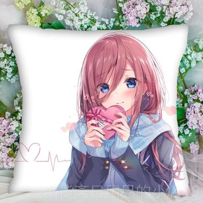 高档漫方形抱枕蕾姆狂三i八重樱玖FGO汽车靠枕坐垫三动睡枕周边dy