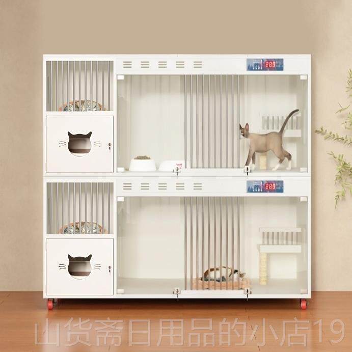 高档木猫柜猫窝猫笼家定用室内四季实通用超大恒温猫产房箱舍制猫