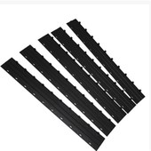 订夹条塑料夹条十齿夹条装 订夹条装 十孔装 订压条夹条黑色 35mm