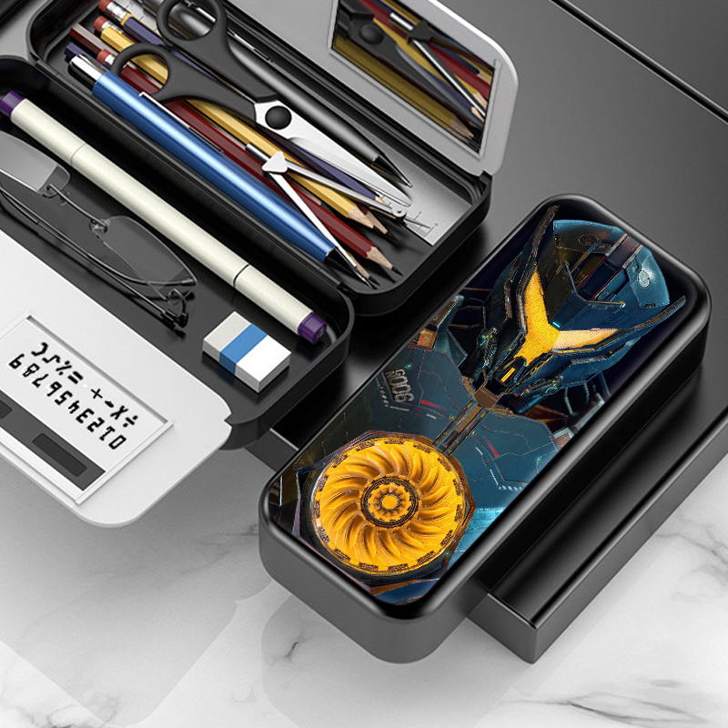 2024新款文具盒男生笔袋环太平洋文具盒男孩小学生多功能笔袋大容