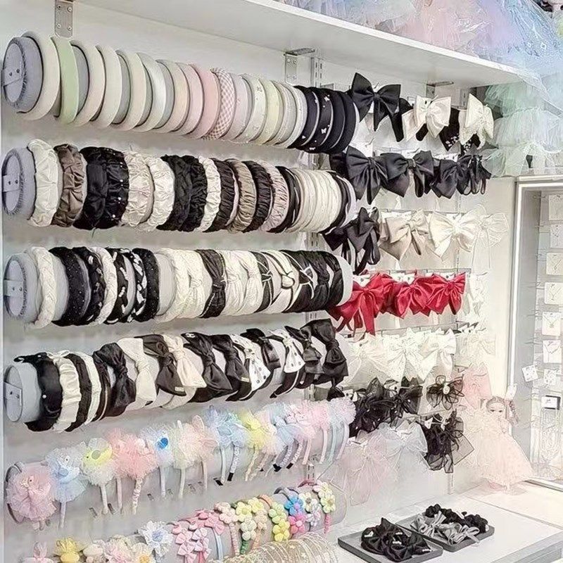 挂式洞洞板Aa柱挂上墙壁挂式发箍架筒货架展示架头箍架展示架发箍