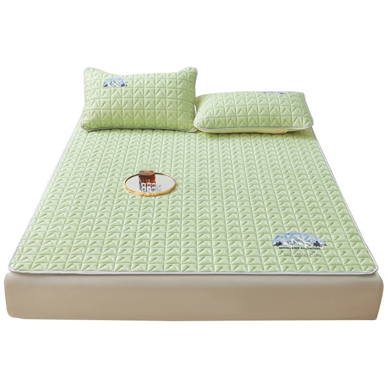 2024新款天然乳胶凉席子夏季冰丝三件套凉床单床笠款可折叠可机洗