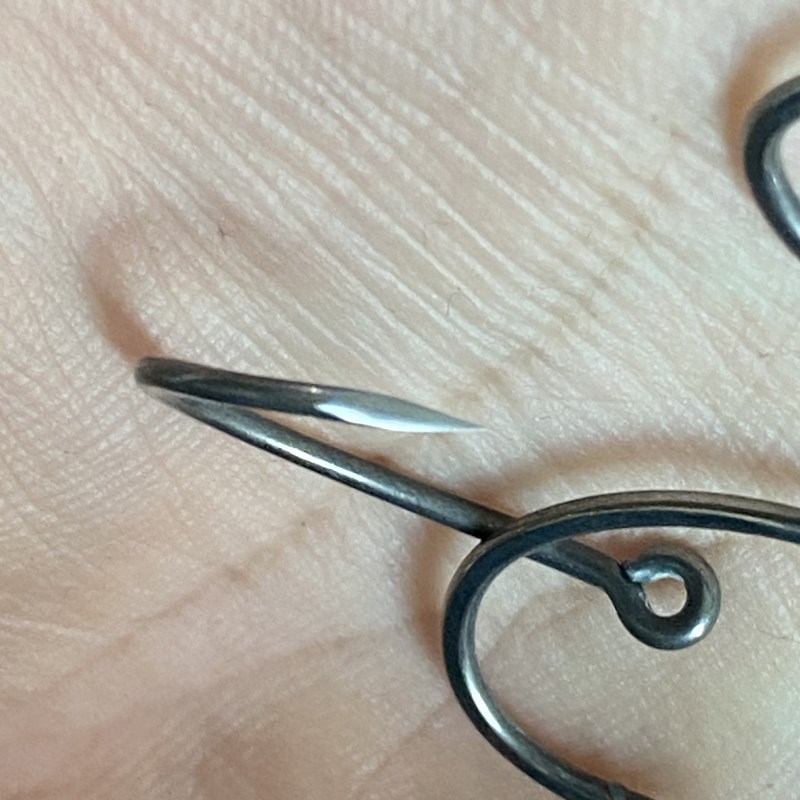 欧式鲤鱼钩反底钓精研磨手研驼背钩有倒刺鱼钩鲤草青鱼钩钓巨物