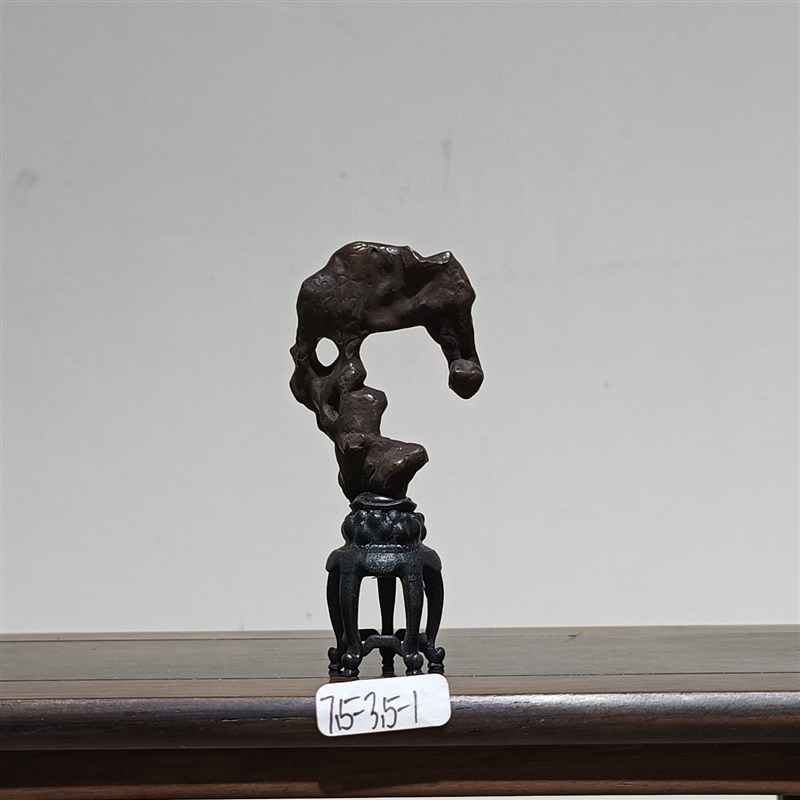 太湖石拳石袖石卧供茶台茶桌小摆件天然原石传统艺术品收藏雅器N