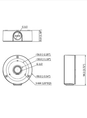 大华DH-PFPF1PF2PF3集线盒藏线盒配件