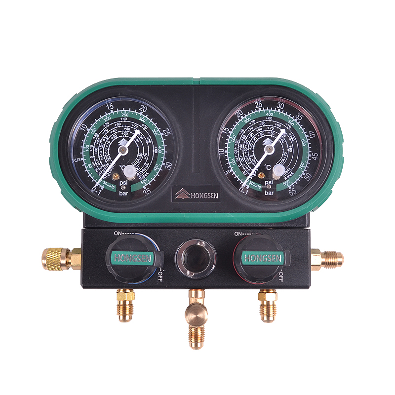 鸿森表汽车空调R加氟表加液装空调加氟单表工具雪种冷媒表