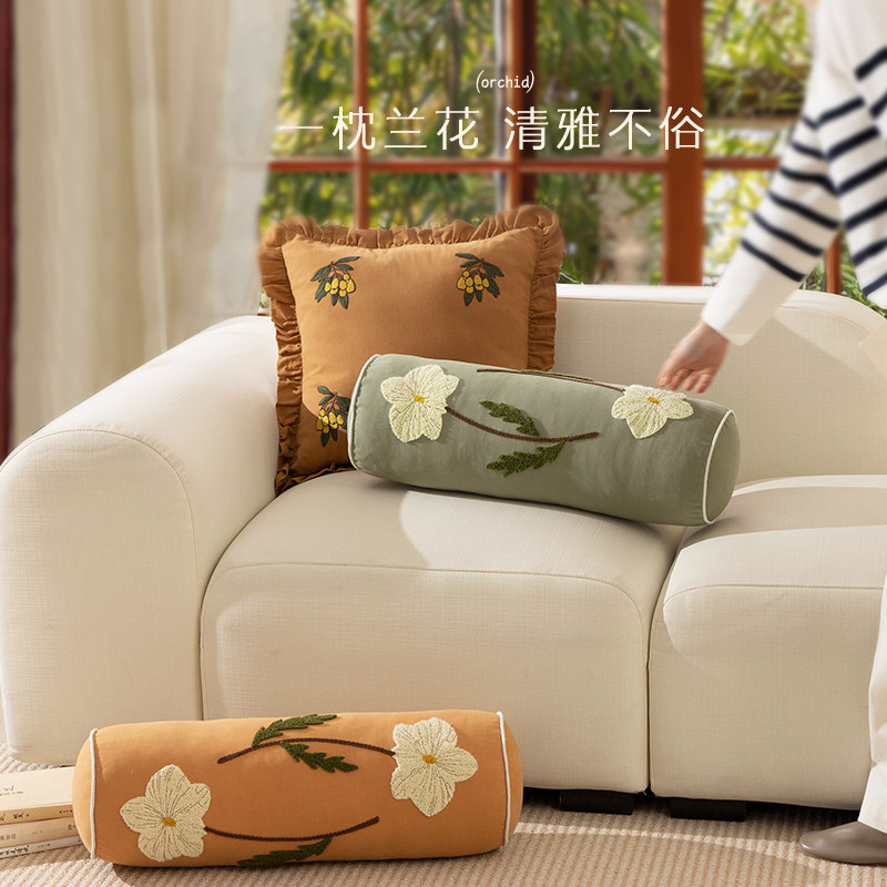抱枕沙发客厅中式高级感长条枕抱枕套可拆洗靠枕头枕飘窗靠垫装饰