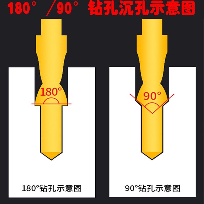 直柄沉孔阶梯钻二级台阶麻花钻头大小螺丝扩孔高速钢M5MM8M10M