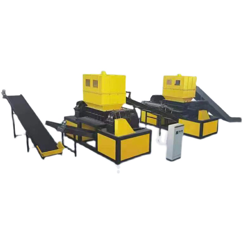 小型撕碎机金属垃圾单轴撕碎机塑料橡胶钢筋轮胎木材废铁破碎机