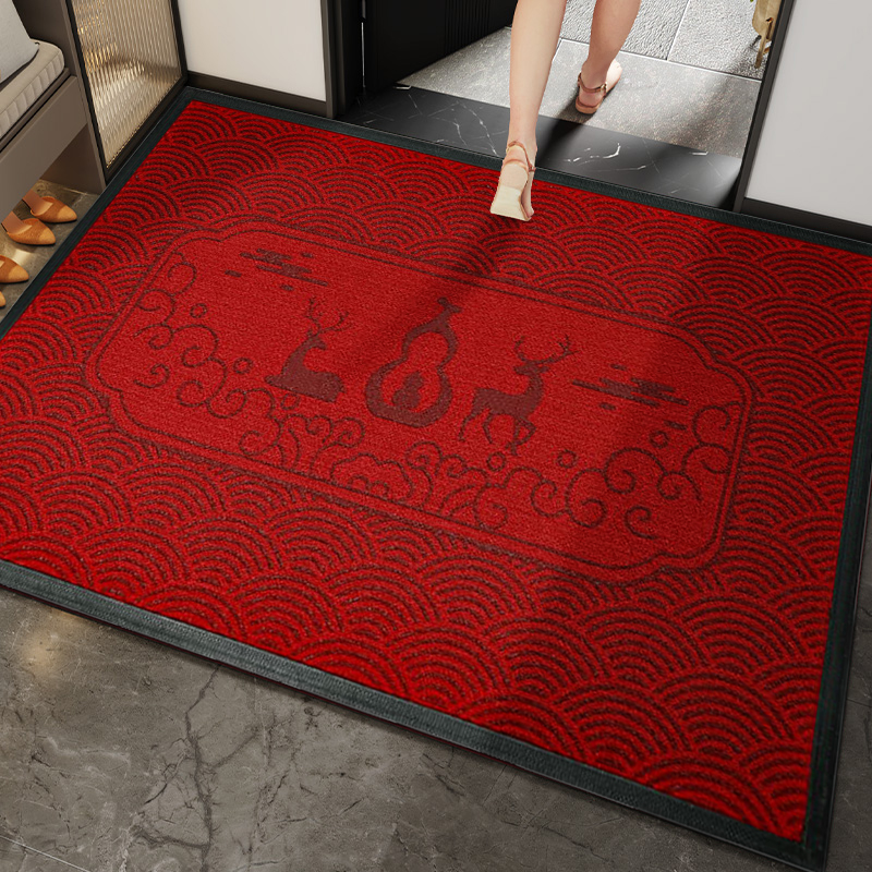 地垫入户门垫结婚乔迁红色加厚耐磨室内玄关垫家用大门门口防滑垫