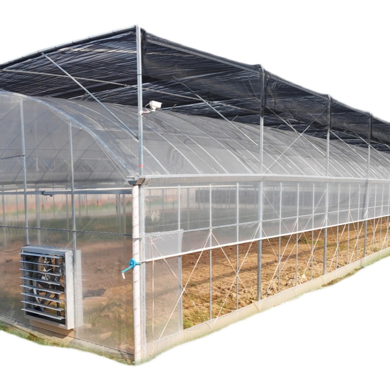 农业连体连栋温室大棚钢管骨架外遮阳蔬菜花卉养殖钢架棚全支架