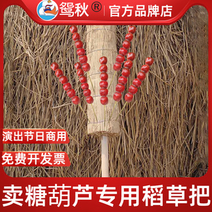 冰糖葫芦稻草把子可肩抗移动展示架稻草靶子摆摊怀旧复古便携架子