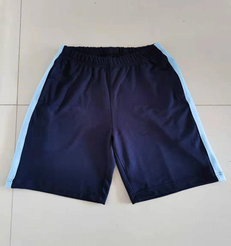 夏季新款浅蓝校服定做休闲短裤