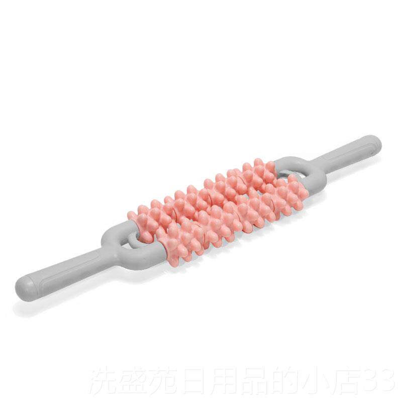 正品狼牙棒滚腿肌滚轮按器摩小放松腿肉滚轴腿部按摩筋膜棒擀筋棒