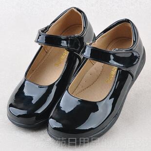 正品男童黑中色皮鞋学校小礼学生表演出鞋漆皮光亮单鞋儿童尖头面