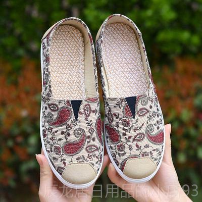 正品牛筋底百搭春秋老北京防鞋女鞋滑软休闲布透气软底耐磨开底车