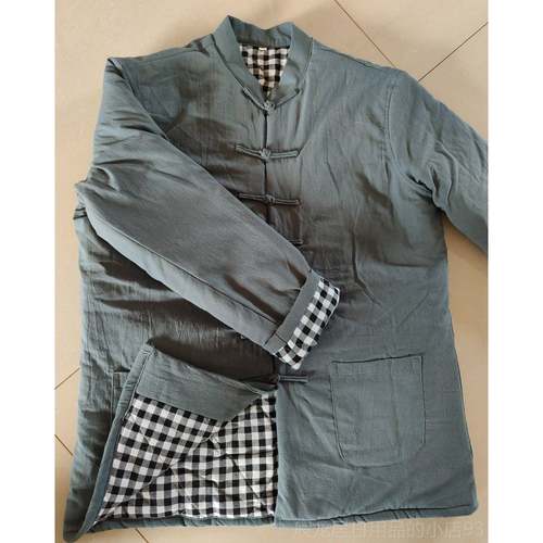 正品冬季保暖中式盘扣唐装棉袄男老外年服加厚棉棉衣冬季冬装中夹