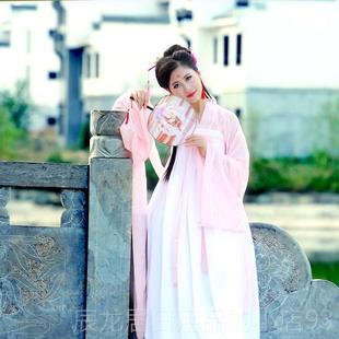 正品汉代女仙性宽袖中裙及胸裙演古典舞表服装国风格与汉元素