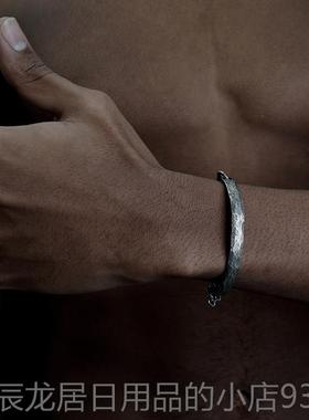 正品VI设XTmORM Hamer 92手5纯银手镯 原创计个性款 机械暗黑系列